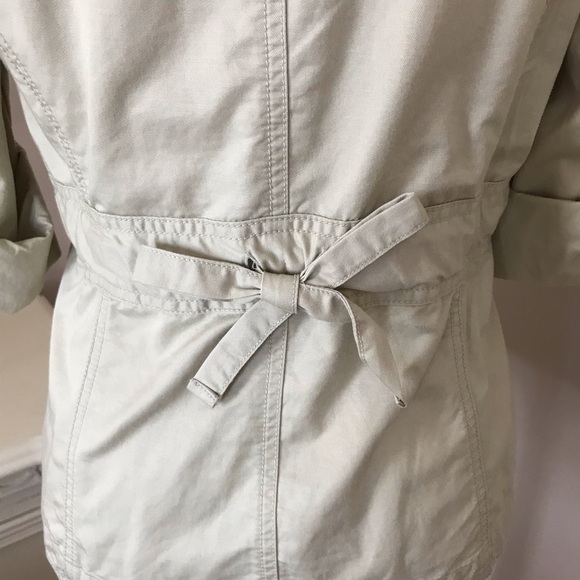ANN TAYLOR LOFT KHAKI UTILITY CARGO JACKET - Picture 7 of 7